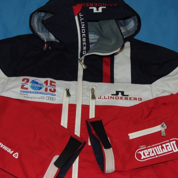 J LINDEBERG 2015 VAIL BEAVER CREEK CHAMPIONSHIPS HOODED SKI JACKET Medium - Picture 2 of 6
